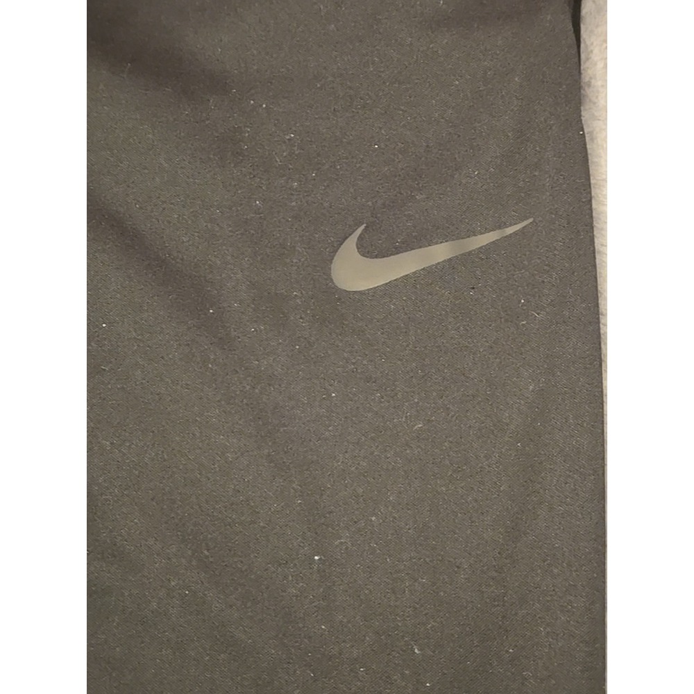 Nike Medium Joggers Men's Dri-FIT Black Sweatpants Lace Tie Swoosh Tappered - Picture 6 of 11
